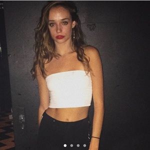 Basic white tube top